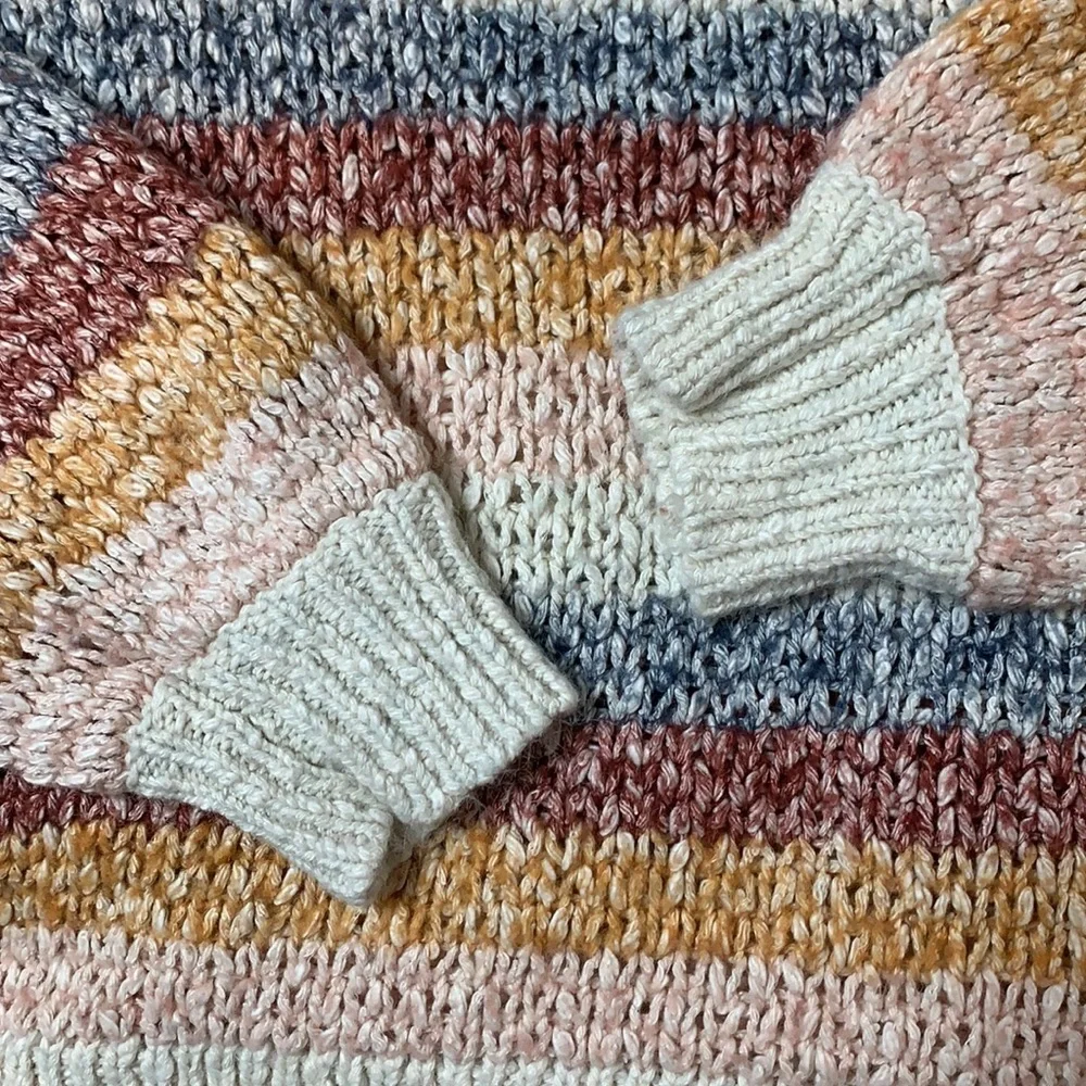 Madewell Baez Pullover Striped Sweater Size Small - Picture 4 of 14